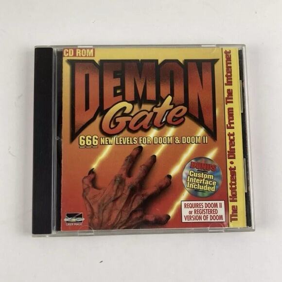 Vintage PC Game Expansion - Demon Gate (PC, 1995) for Doom and Doom 2 New Levels - Picture 1 of 4